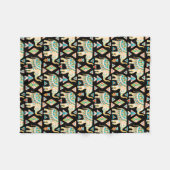 Niedliches farbiges Indianerelementmuster Fleecedecke (Vorderseite (Horizontal))
