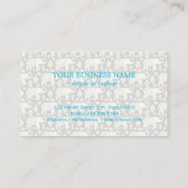 Niedliches farbiges Indianerelementmuster Visitenkarte (Rückseite)