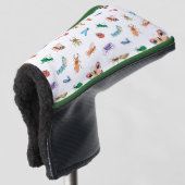 Niedliches farbiges Insektenmuster Golf Headcover (3/4 Vorderseite)