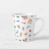 Niedliches farbiges Insektenmuster Milchtasse (Rechts)