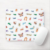 Niedliches farbiges Insektenmuster Mousepad (Mit Mouse)