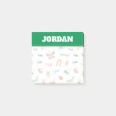 Niedliches farbiges Insektenmuster Post-it Klebezettel (Vorderseite)