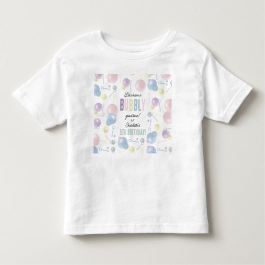 Niedliches farbiges Kindergeburtstag-Party Kleinkind T-shirt (Vorderseite)