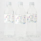 Niedliches farbiges Kindergeburtstag-Party Wasserflaschenetikett (Flaschen)