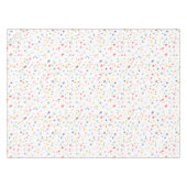 Niedliches Farbiges Konfetti Dots Muster Tischdecke (Vorderseite (Horizontal))