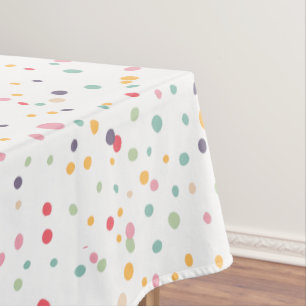 Niedliches Farbiges Konfetti Dots Muster Tischdecke