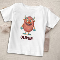 Niedliches farbiges Monster Personalisiert