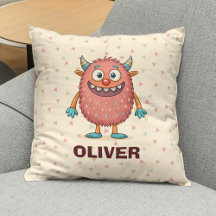 Niedliches farbiges Monster Personalisiert