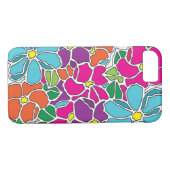 Niedliches, farbiges Muster Case-Mate iPhone Hülle (Rückseite (Horizontal))