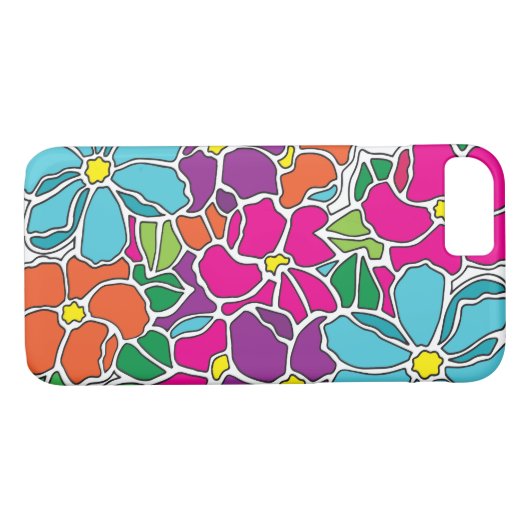 Niedliches, farbiges Muster Case-Mate iPhone Hülle (Rückseite (Horizontal))