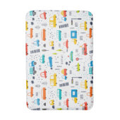 Niedliches, farbiges Muster des Autoverkehrs Badematte (Vorderseite Vertikal)