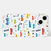 Niedliches, farbiges Muster des Autoverkehrs Case-Mate iPhone Hülle (Rückseite (Horizontal))