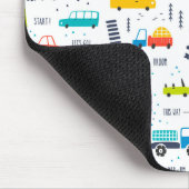Niedliches, farbiges Muster des Autoverkehrs Mousepad (Ecke)