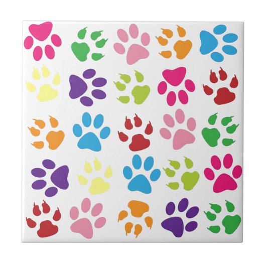 Niedliches farbiges Muster Fliese (Vorderseite)