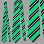 Niedliches, farbiges Muster Krawatte<br><div class="desc">Die niedliche,  farbenfrohe,  grüne Streifen-Patternhalle ist ein perfektes Geschenk für Weihnachten und Geburtstage.</div>