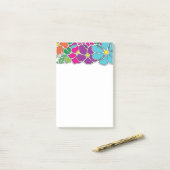 Niedliches, farbiges Muster Post-it Klebezettel (Auf Schreibtisch)