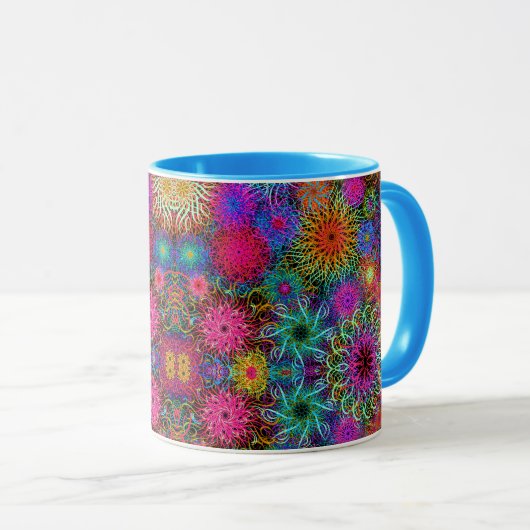 Niedliches, farbiges Muster Tasse (VorderseiteRechts)