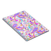 Niedliches, farbiges Paisley-Design Notizblock (Rechte Seite)