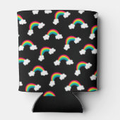 Niedliches, farbiges Regenbogenmuster Dosenkühler (Rückseite)