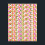 Niedliches Farbiges Retro-Happy Geburtstags-Textmu Postkarte<br><div class="desc">Niedliche Farbige Retro Happy Geburtstag Textmuster Postkarte</div>