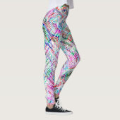 Niedliches farbiges Stammmuster Leggings (Rechts)