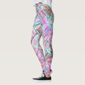Niedliches farbiges Stammmuster Leggings (Links)