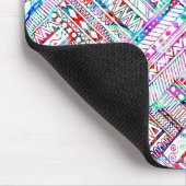 Niedliches farbiges Stammmuster Mousepad (Ecke)