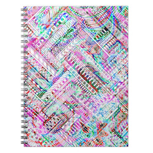 Niedliches farbiges Stammmuster Notizblock