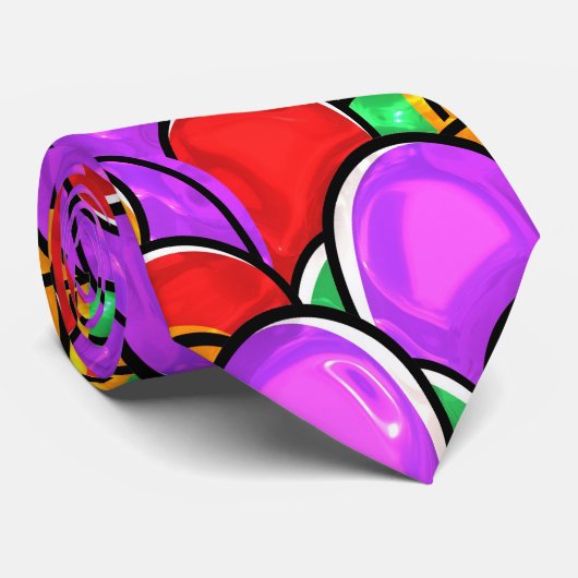 Niedliches, farbiges Uferfarbeneier, handgemalt Krawatte (Gerollt)