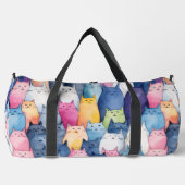 Niedliches Farbkatzenmuster Duffle Bag (Vorderseite)
