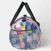 Niedliches Farbkatzenmuster Duffle Bag (Rechts)