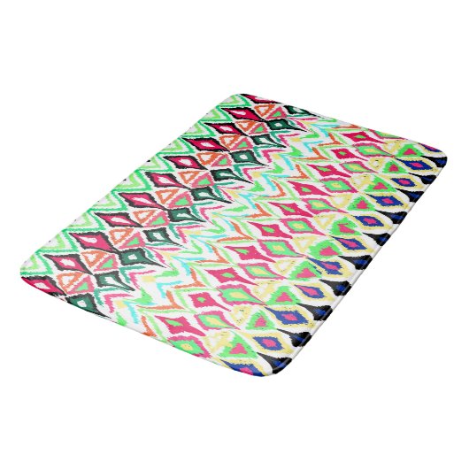Niedliches Farbmuster Badematte (Schrägansicht)