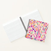 Niedliches Farbmuster der Blume Notizblock (Innenseite)