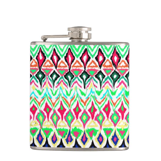 Niedliches Farbmuster Flachmann (Vorderseite)