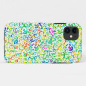 Niedliches Farbmuster nahtloser Blume Case-Mate iPhone Hülle (Rückseite (Horizontal))