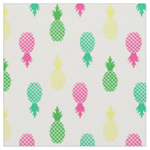 Niedliches Farbmuster und tropisches Ananas Stoff