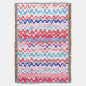 Niedliches, farbrosa, abstraktes Muster Decke (Vorderseite Vertikal)