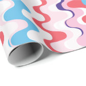 Niedliches, farbrosa, abstraktes Muster Geschenkpapier (Rolleneckpunkt)