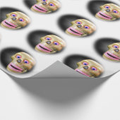 Niedliches FarbskulpturenHalloween Geschenkpapier (Ecke)