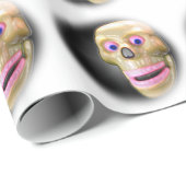 Niedliches FarbskulpturenHalloween Geschenkpapier (Rolleneckpunkt)