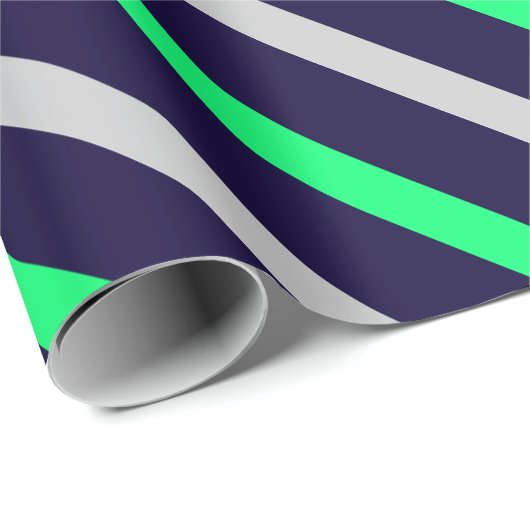 Niedliches Farbstreifenmuster Geschenkpapier (Rolleneckpunkt)