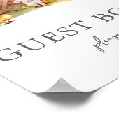 Niedliches Farm Animal Barn Babydusche Gästebuchze Poster (Ecke)