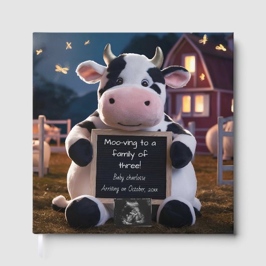 Niedliches Farm-Themed Baby-Foto-Buch Gästebuch (Vorderseite)