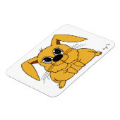 Niedliches Fat Bunny Flexible Magnet (Linke Seite)