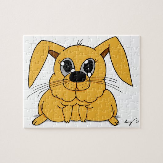 Niedliches Fat Bunny Puzzle (Horizontal)