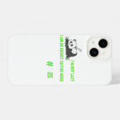 "Niedliches faules Panda Comfort trendy Design" iPhone Hülle (Rückseite (Horizontal))