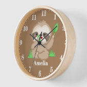 Niedliches Faultier, die Zimmerdekoration für Mädc Uhr (Winkel)