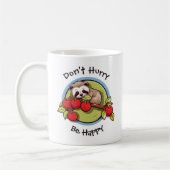 Niedliches Faultier Entspannen Funny Coffee Tasse (Links)