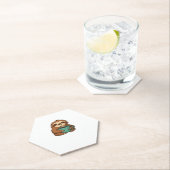 Niedliches Faultier mit Kaffee-Tasse � Gemütlich R Untersetzer (Vor Ort)