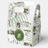 Niedliches Faultier Muster im Wildwald Geburtstag Geschenkschachtel (Geöffnet)